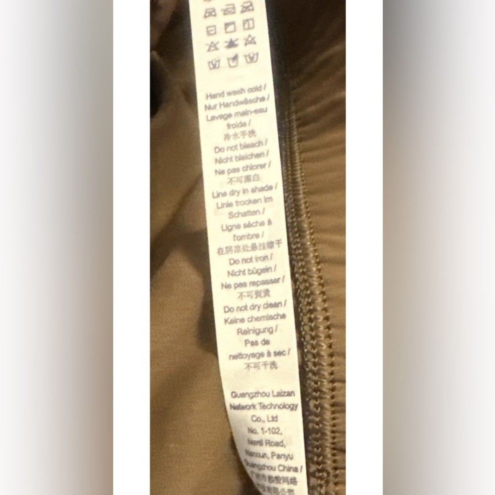 CRZ YOGA Brown Joggers Cuffed Ankle Drawstring Waist Women’s Size M 8/10 - Picture 7 of 7